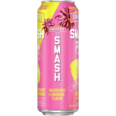 Smirnoff Ice Smash Pink Lemonade 8% ABV Single Can - 23.5 Oz - Image 2