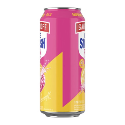 Smirnoff Ice Smash Pink Lemonade 8% ABV Single Can - 23.5 Oz - Image 4
