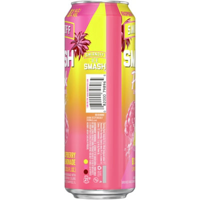 Smirnoff Ice Smash Pink Lemonade 8% ABV Single Can - 23.5 Oz - Image 3