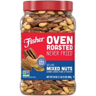 Fisher Nuts Mixed Oven Roasted Deluxe With Sea Salt - 24 Oz - Image 2