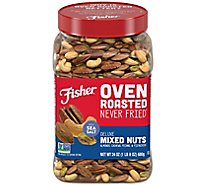 Fisher Nuts Mixed Oven Roasted Deluxe With Sea Salt - 24 Oz