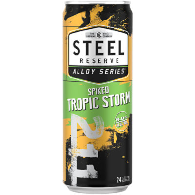 Steel Reserve Spiked Tropic Storm Beer Flavored Malt Beverage 8% ABV Can - 24 Fl. Oz. - Image 1