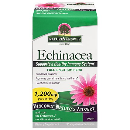 Natures Answer Echinacea Herb Capsules - 90 Count - Image 2