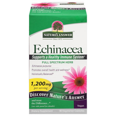 Natures Answer Echinacea Herb Capsules - 90 Count - Image 2
