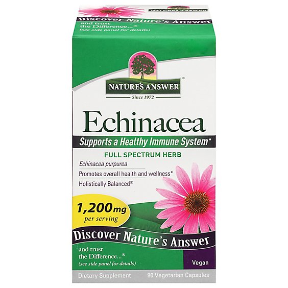 Natures Answer Echinacea Herb Capsules - 90 Count