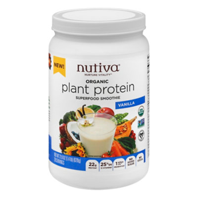 Nutiva Protein Plant Vanilla Org 21.9 Oz jewelosco