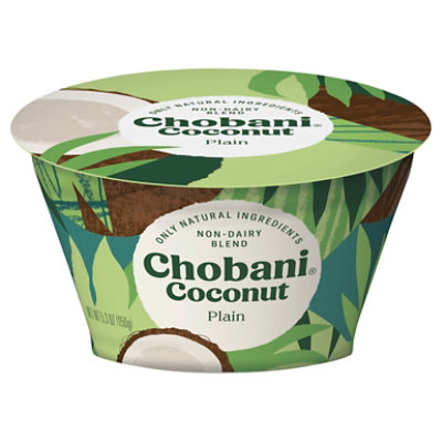Chobani Yogurt Non Dairy Coconut Based Slightly Sweet Plain - 5.3 Oz