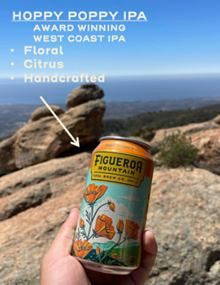 Figueroa Mountain Hoppy Poppy IPA Cans - 12 - 12 Fl. Oz - Image 2