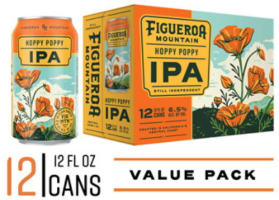 Figueroa Mountain Hoppy Poppy IPA Cans - 12 - 12 Fl. Oz - Image 2
