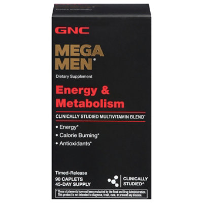 Gnc Mega Men Energy & Metabolism Multi 90 Ct - 90 Count - Jewel-Osco