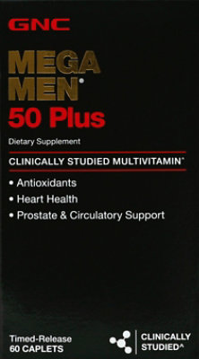 GNC Mega Men 50 Plus Multi 60ct - 60 Count - Image 2