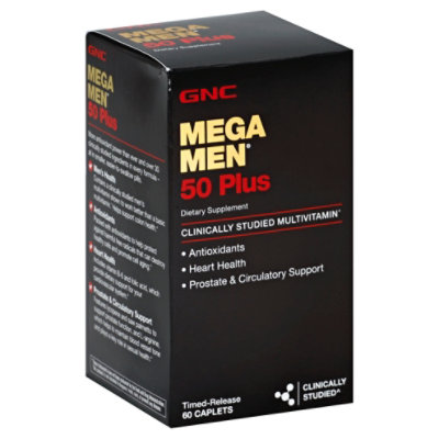 GNC Mega Men 50 Plus Multi 60ct - 60 Count - Image 1