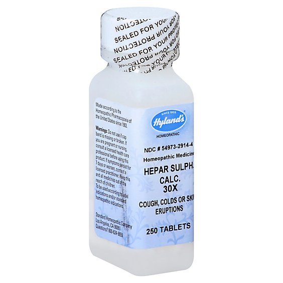 Hylands Hepar Sulph Calc Tablets 30x - 250 Count