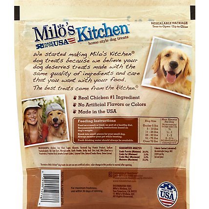 Milos Kitchen Dog Treats Home Style Chicken Jerky Recipe - 8.5 Oz - Image 3
