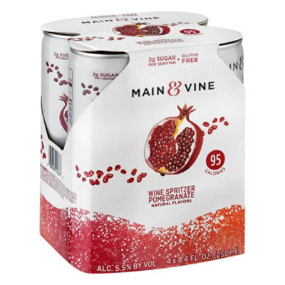  Beringer M&V Pomegranate Cans Wine - 4-250 Ml 