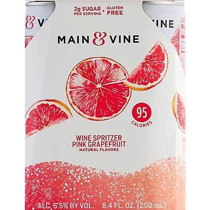 Beringer M&V Pink Grapefruit Cans Wine - 4-250 Ml - Image 3