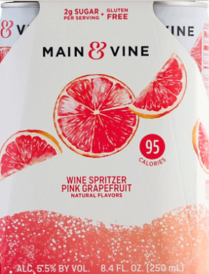 Beringer M&V Pink Grapefruit Cans Wine - 4-250 Ml - Image 3