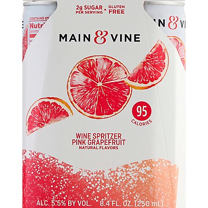 Beringer M&V Pink Grapefruit Cans Wine - 4-250 Ml - Image 2