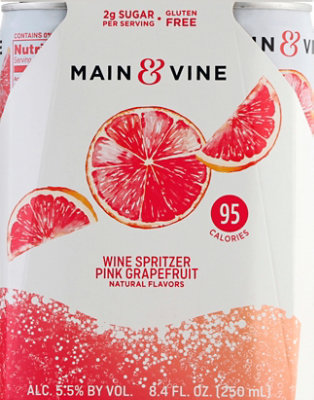Beringer M&V Pink Grapefruit Cans Wine - 4-250 Ml - Image 2
