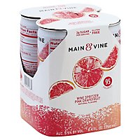 Beringer M&V Pink Grapefruit Cans Wine - 4-250 Ml - Image 1