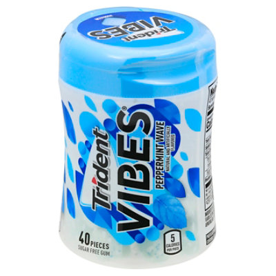 Trident Vibes Peppermint Wave Sugar Free Gum - 40 Count - Image 3