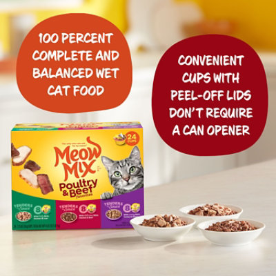 Meow Mix Cat Food Poultry & Beef Variety Pack - 24-2.75 Oz - Image 2
