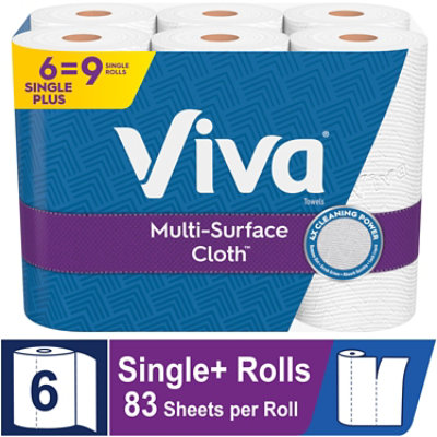 Viva Multi-Surface Cloth Choose A Sheet Big Rolls Paper Towels - 6 Roll - Image 1