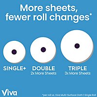 Viva Multi-Surface Cloth Choose A Sheet Big Rolls Paper Towels - 6 Roll - Image 6