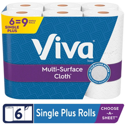 Viva Multi Surface Cloth Paper Towels Choose A Sheet Big Roll - 6 Roll