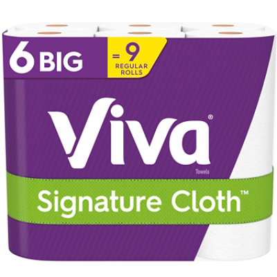 Viva Signature Cloth Paper Towels Choose A Sheet Big Roll - 6 Roll