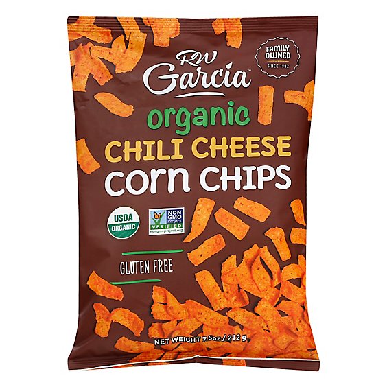 Rw Garcia Organic Chili Cheese Corn Chips Gluten Free - 7.5 Oz