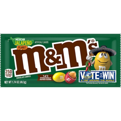 M&Ms Chocolate Candies Peanut Mexican Jalapeno - 1.74 Oz - Image 3