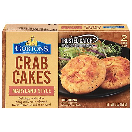 Gortons Crab Cakes Maryland Style 2 Count - 6 Oz - Image 2