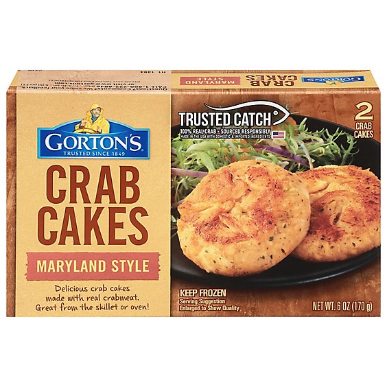 Gortons Crab Cakes Maryland Style 2 Count - 6 Oz