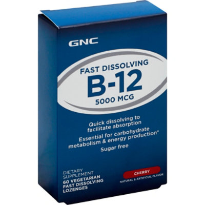 GNC B12 5000 Lozenges 60 Count Safeway