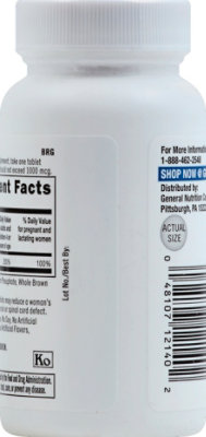 GNC Folic Acid 800 - 100 Count - Image 3