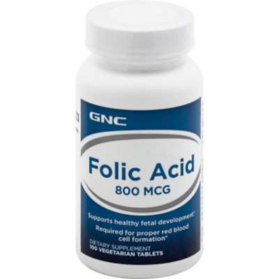 GNC Folic Acid 800 - 100 Count - Safeway