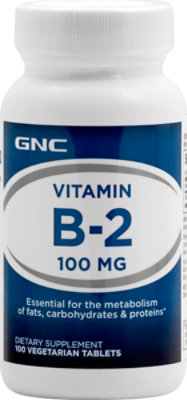 GNC Vitamin B2 102 - 100 Count - Image 2