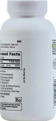 GNC Zinc 52 - 250 Count - Image 3