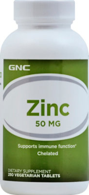 GNC Zinc 52 - 250 Count - Image 2