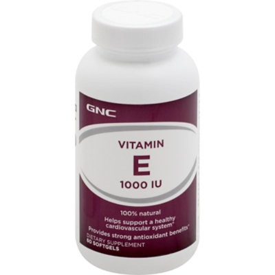 GNC Vitamin E 1000 - 60 Count - Image 1