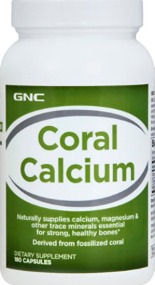 GNC Coral Calcium - 180 Count - Image 2