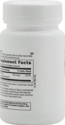 GNC Vitamin K2 102 - 60 Count - Image 3