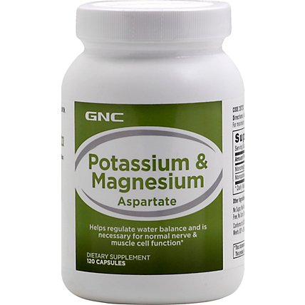 GNC Potassium  Magnesium Aspartate - 120 Count - Image 2