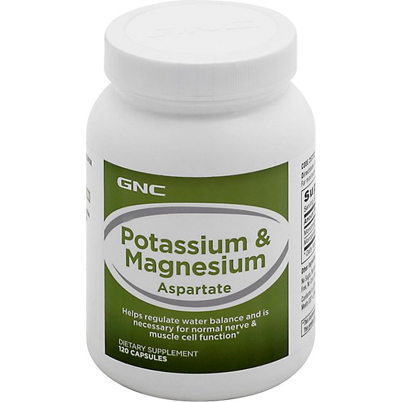 GNC Potassium  Magnesium Aspartate - 120 Count