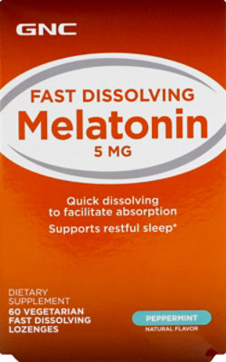 GNC Melatonin 5 Lozenge - 60 Count - Image 2