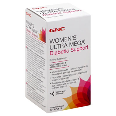 GNC Womens Ultra Mega Diabetic Multi - 90 Count - Image 1