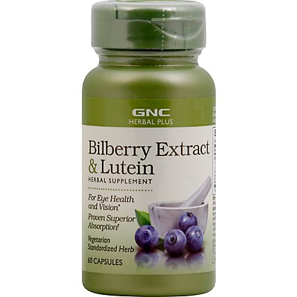 GNC Herbal Plus  Bilberry  Lutein - 60 Count - Image 2