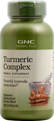 GNC Herbal Plus Turmeric Complex - 100 Count - Image 2