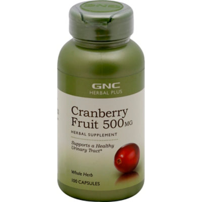 GNC Herbal Plus Cranberry 100 Count JewelOsco